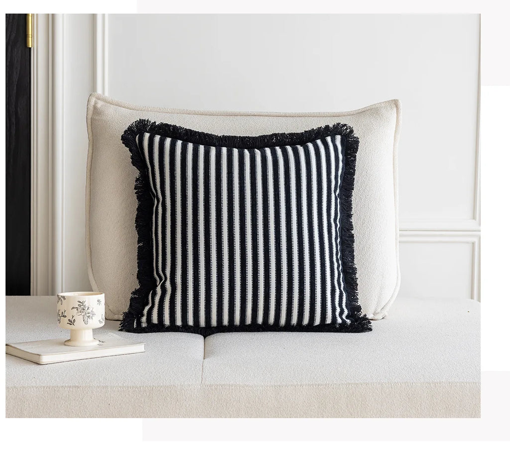 Tiger Embroidered Throw Pillow Cover – Luxury Boho Cushion Case for Sofa, Bed & Home Decor