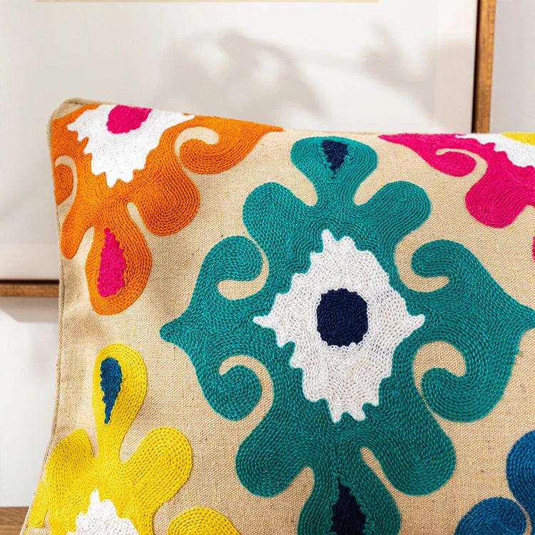Bohemian Embroidered Throw Pillow Covers
