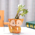 Ceramic Fox Succulent Planter