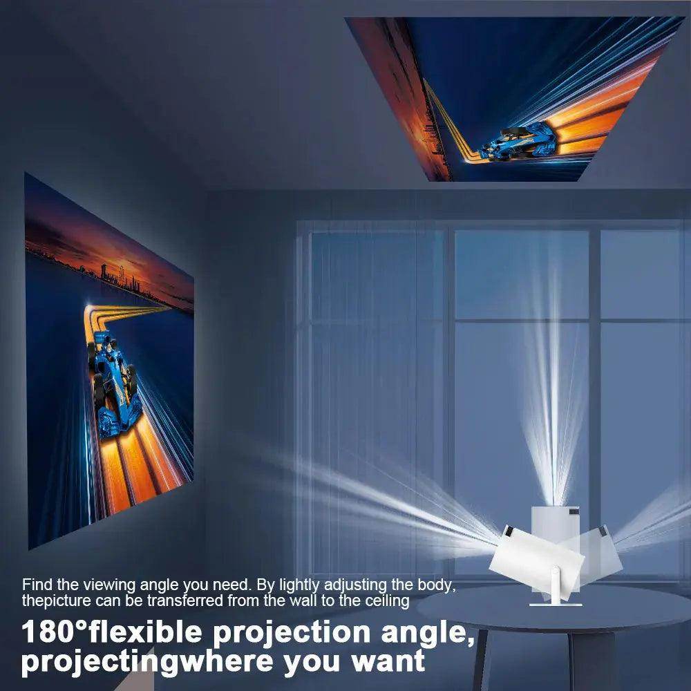Mini Outdoor Portable Projector 4K 1280x720P 300 ANSI Android