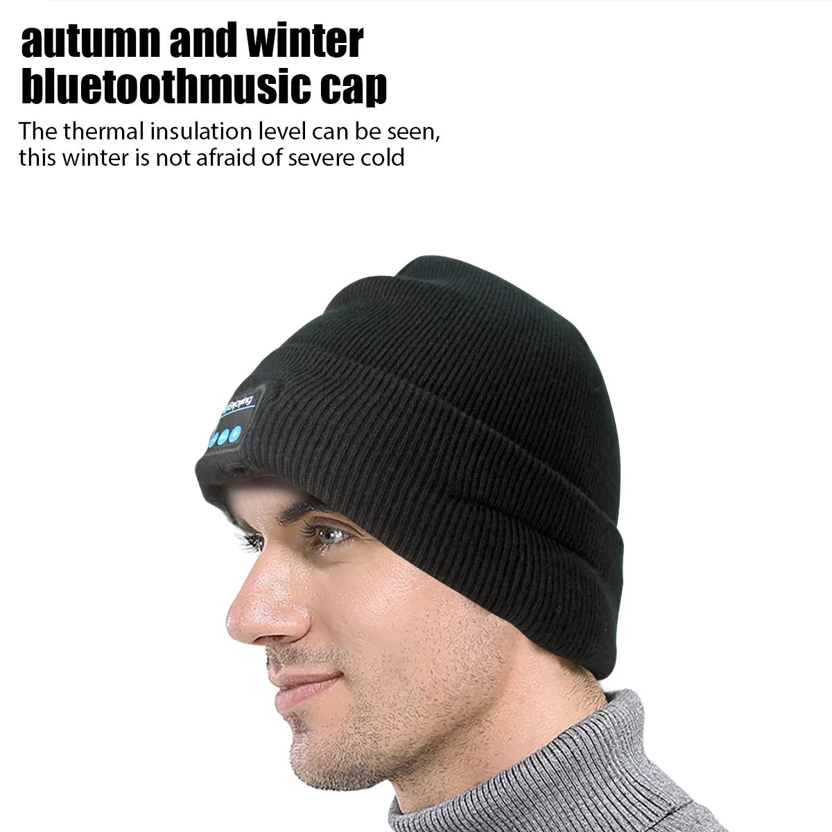 🎶 Wireless Bluetooth Music Hat – Winter Knitted Beanie with Headphones