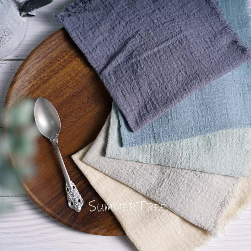Rustic Cotton Gauze Reusable Napkin – Boho Kitchen & Table Decor