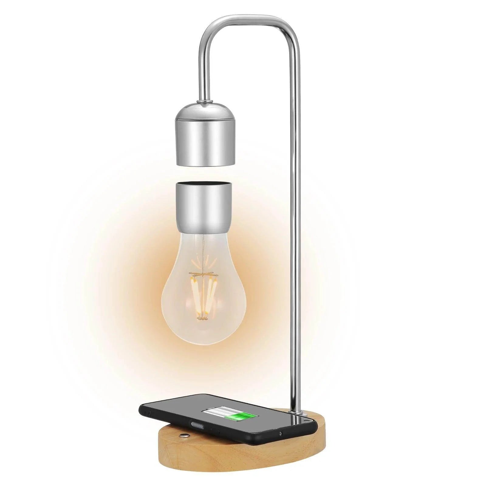 Modern Levitating Lamp With Floating Light Bulb