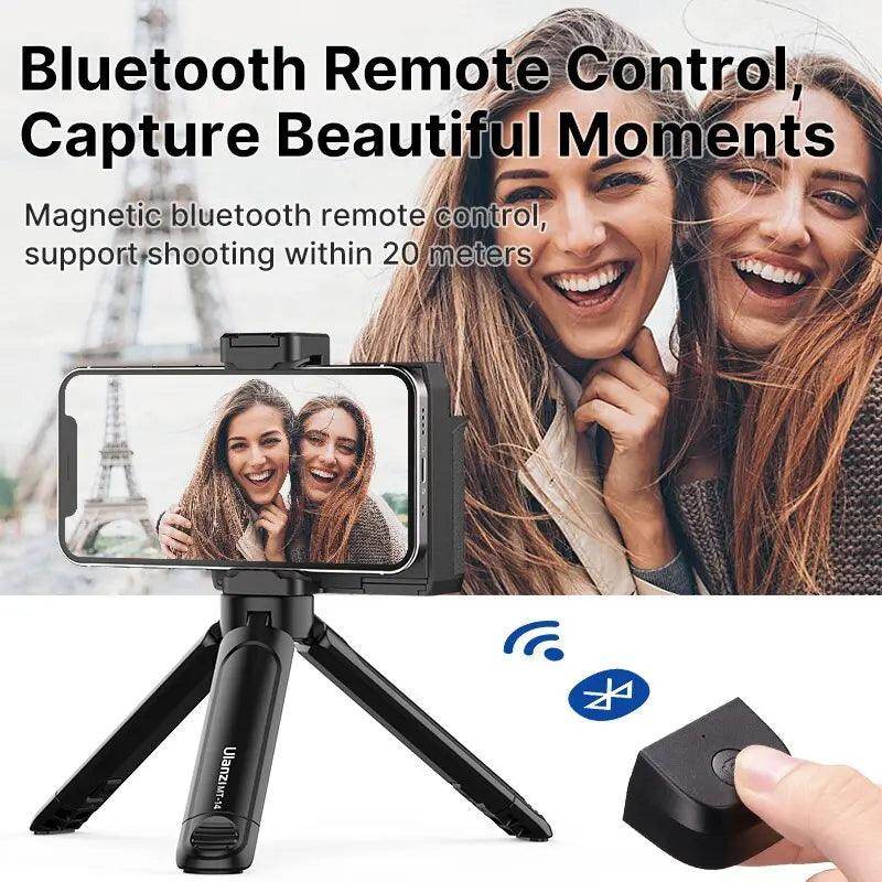 Bluetooth Handheld Selfie Stick Grip Phone Shutter