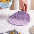 Silicone Hot Pads  - Heat Resistant Table Mats for Pots, Pans, Cups, Bowls, Non-Slip Kitchen Trivets, Dishwasher Safe (Gra