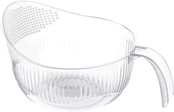 Functional Rice Washing Colander Efficient Draining Bowl Practical Sink Basket PET Suitable for Washing Rice