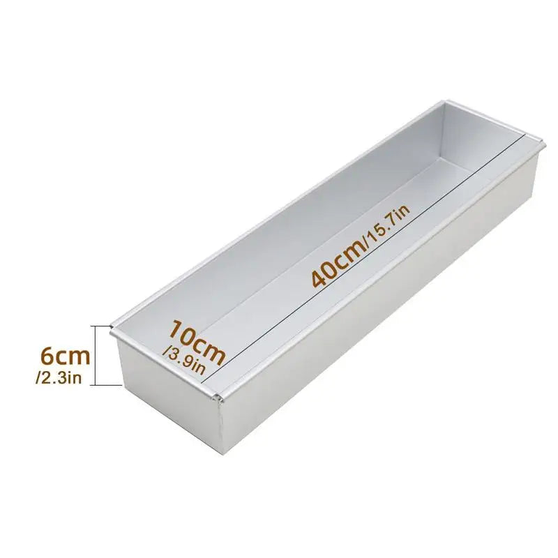 Aluminum Alloy Tiramisu Cake Mold – Rectangle Baking Pan for Professional Dessert Making, Pastries & Kitchen Use