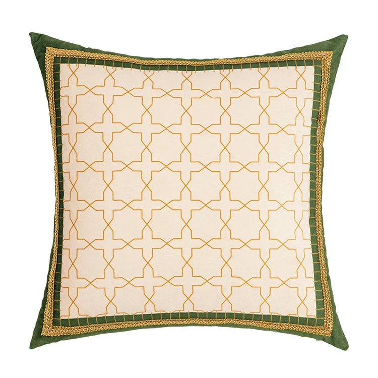Velvet Patterned Pillow Cover – Soft Decorative Cushion Cover