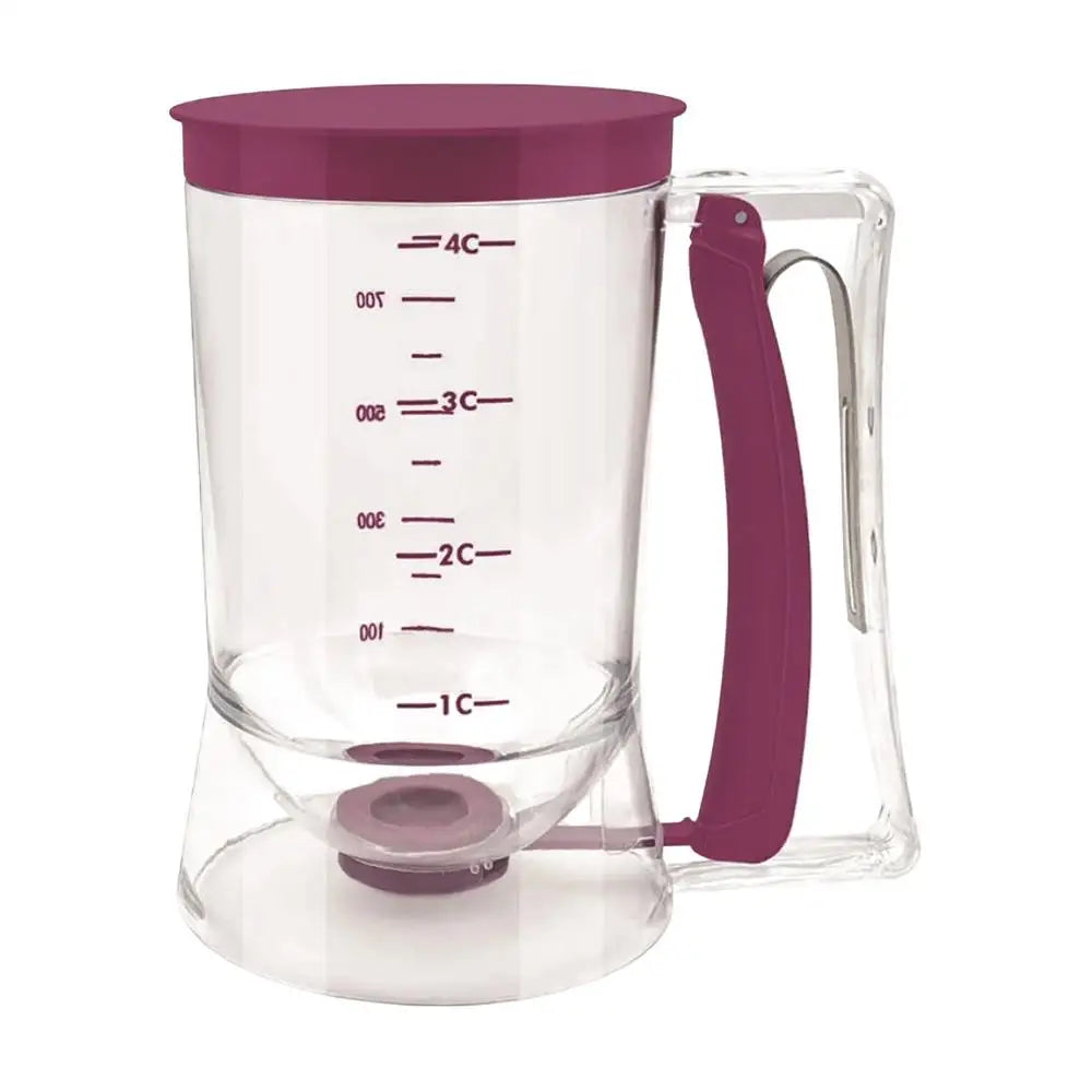 Hand-Held Batter Dispenser – Pancake, Cupcake & Waffle Batter Separator | Mess-Free Baking Tool for Muffins, Crepes & Baking Supplies
