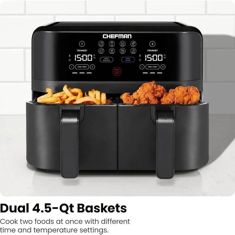 6 Quart Smart Dual Basket Air Fryer