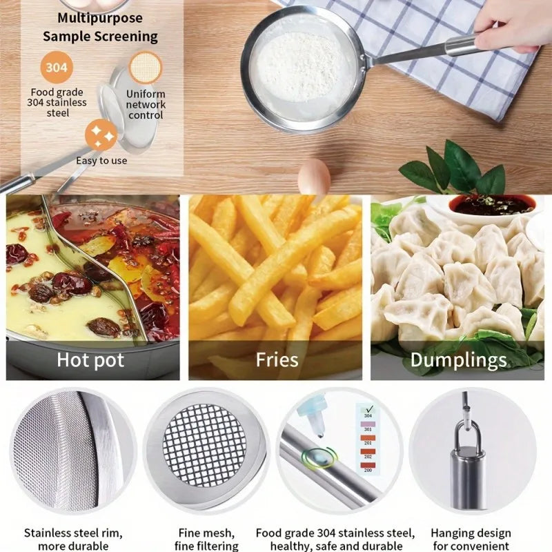 Single Oil Skimmer Spoon – Stainless Steel Fat Separator for Cooking, Turkey Frying & Thanksgiving Meal Prep