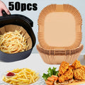 Air Fryer Liner & Steamer/Baking Paper – Silicone-Coated, Plant-Oil Layer, Oil-Resistant Non-Stick Sheets for Home Kitchens & Bakeries