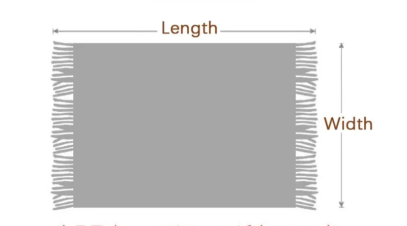 Boho Woven Zigzag Throw Blanket