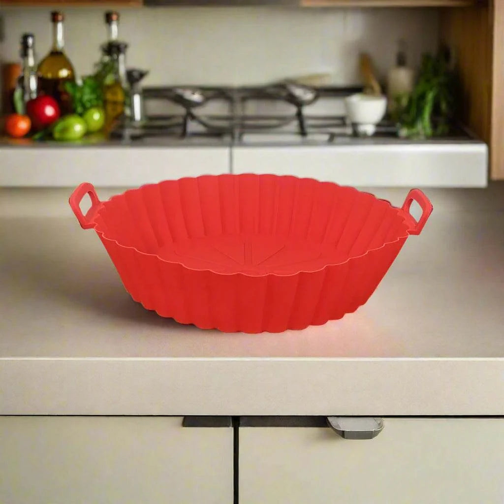 Reusable Silicone Air Fryer Basket – Non-Stick Tray