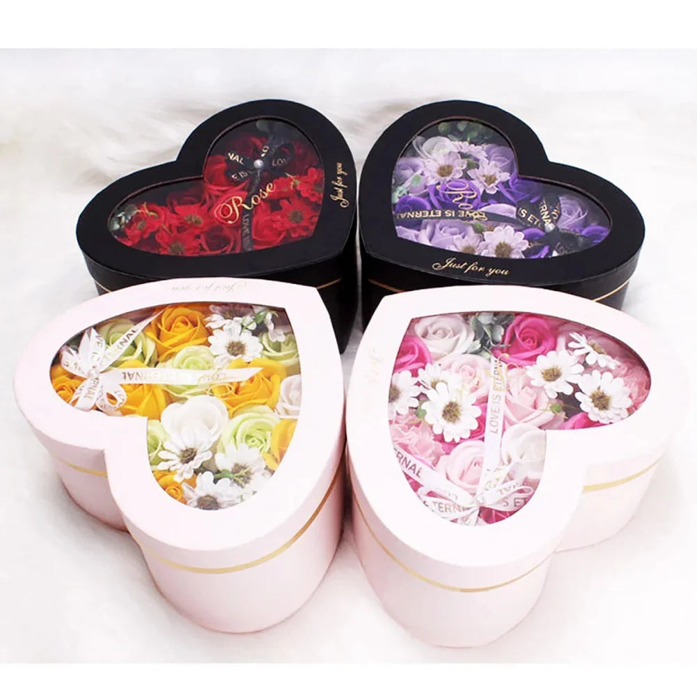 13Pcs Heart Shape Rose Gift Box