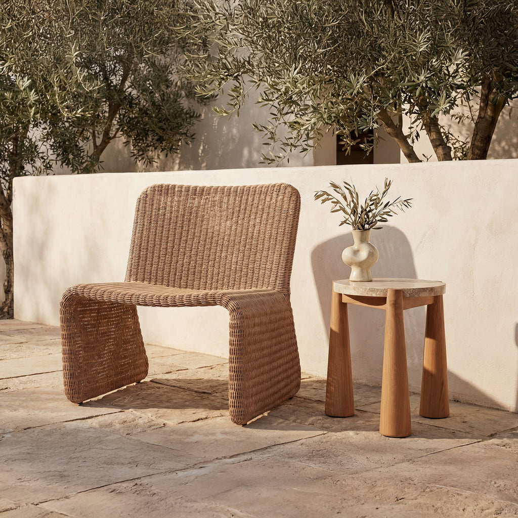 Moe's Home Pax Outdoor Side Table Natural