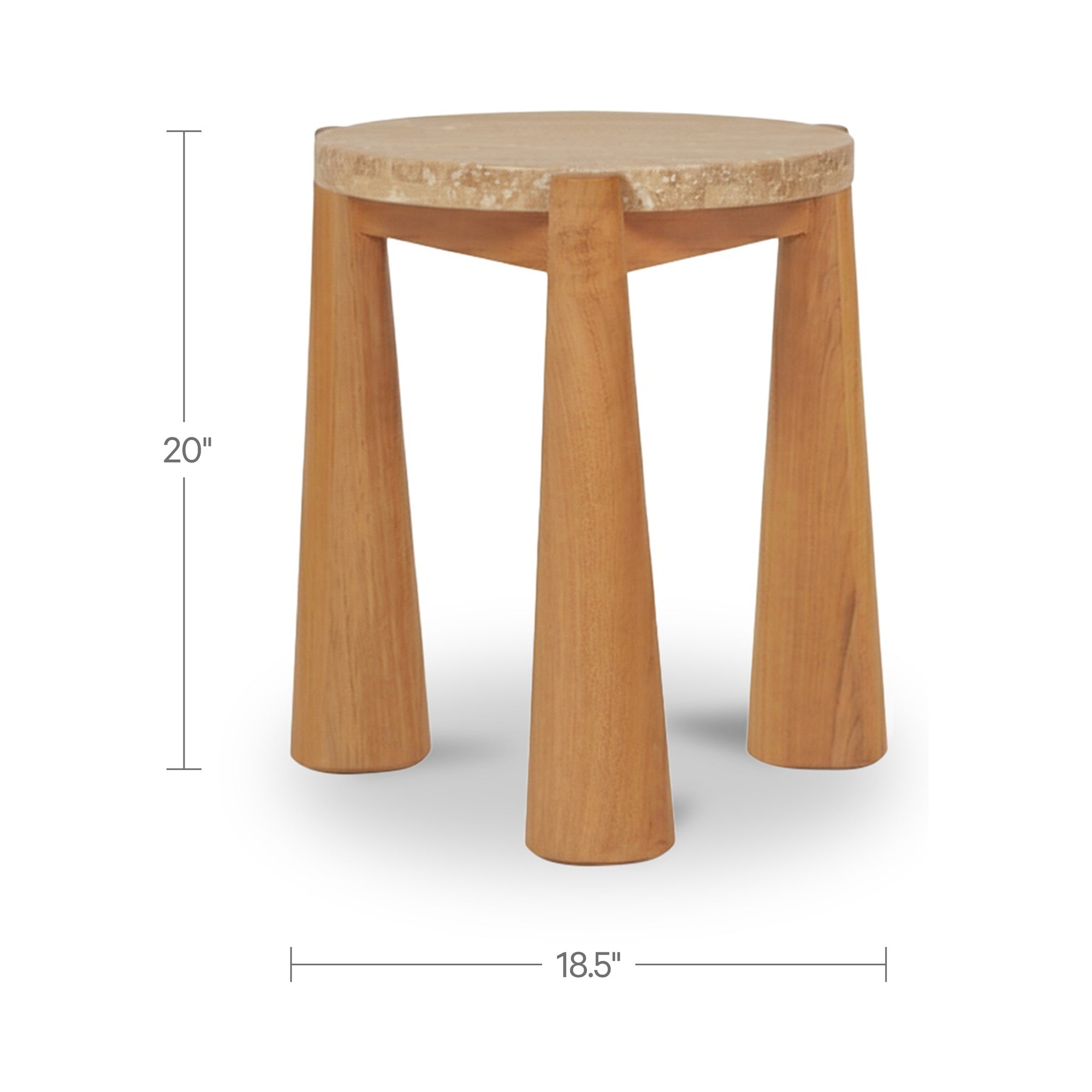Moe's Home Pax Outdoor Side Table Natural