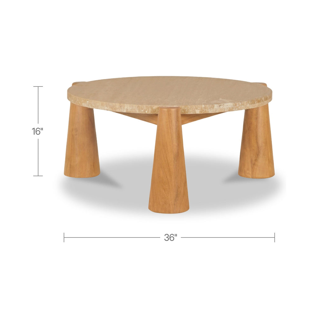 Moe's Home Pax Outdoor Coffee Table Natural