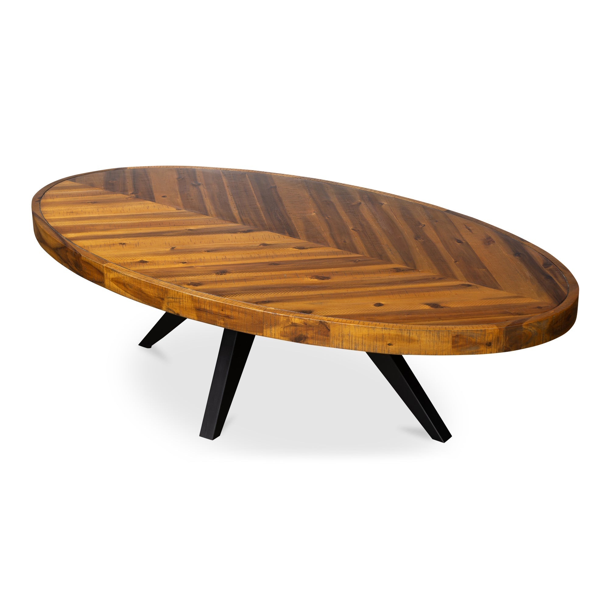 Moe's Home Parq Oval Coffee Table Amber