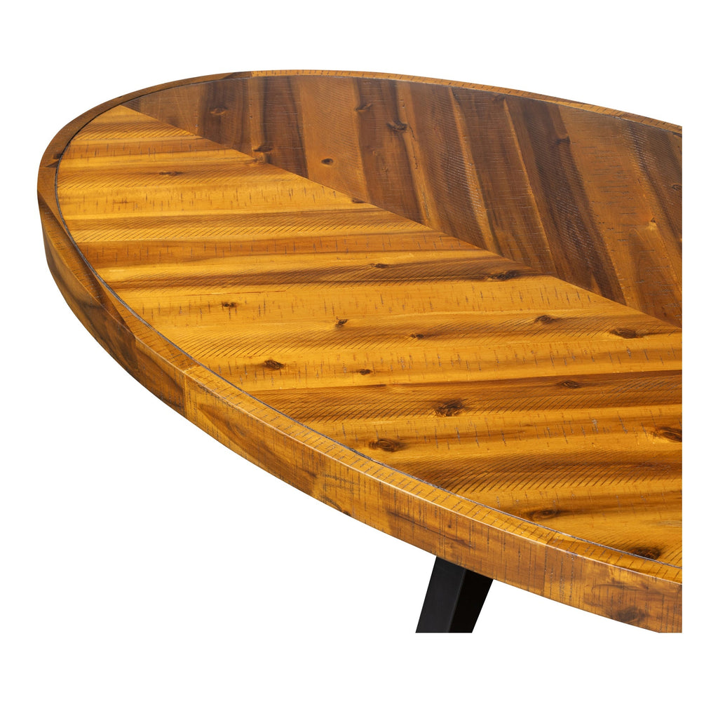 Moe's Home Parq Oval Coffee Table Amber