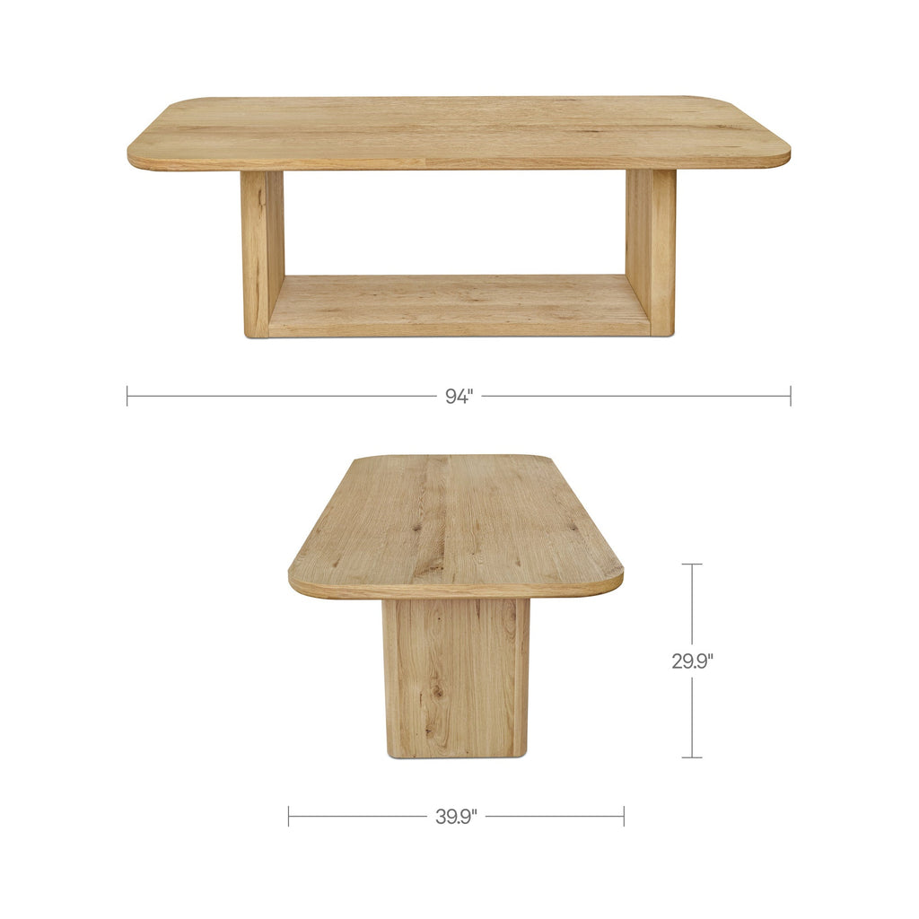 Moe's Home Blake Dining Table Rustic Oak