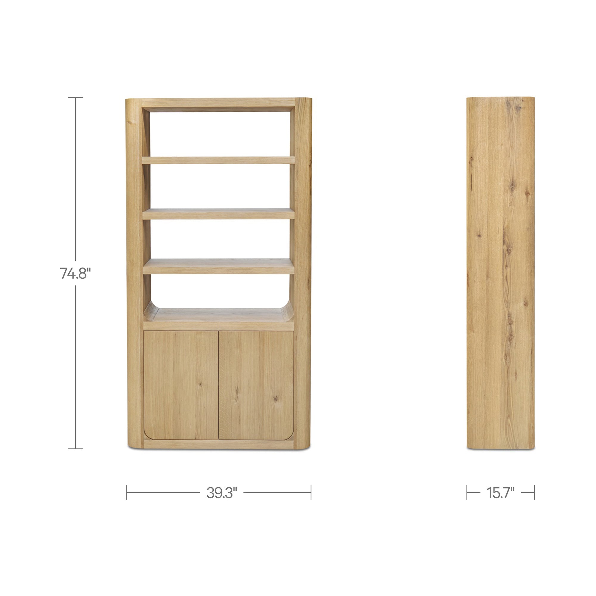 Moe's Home Blake Tall Cabinet Rustic Oak