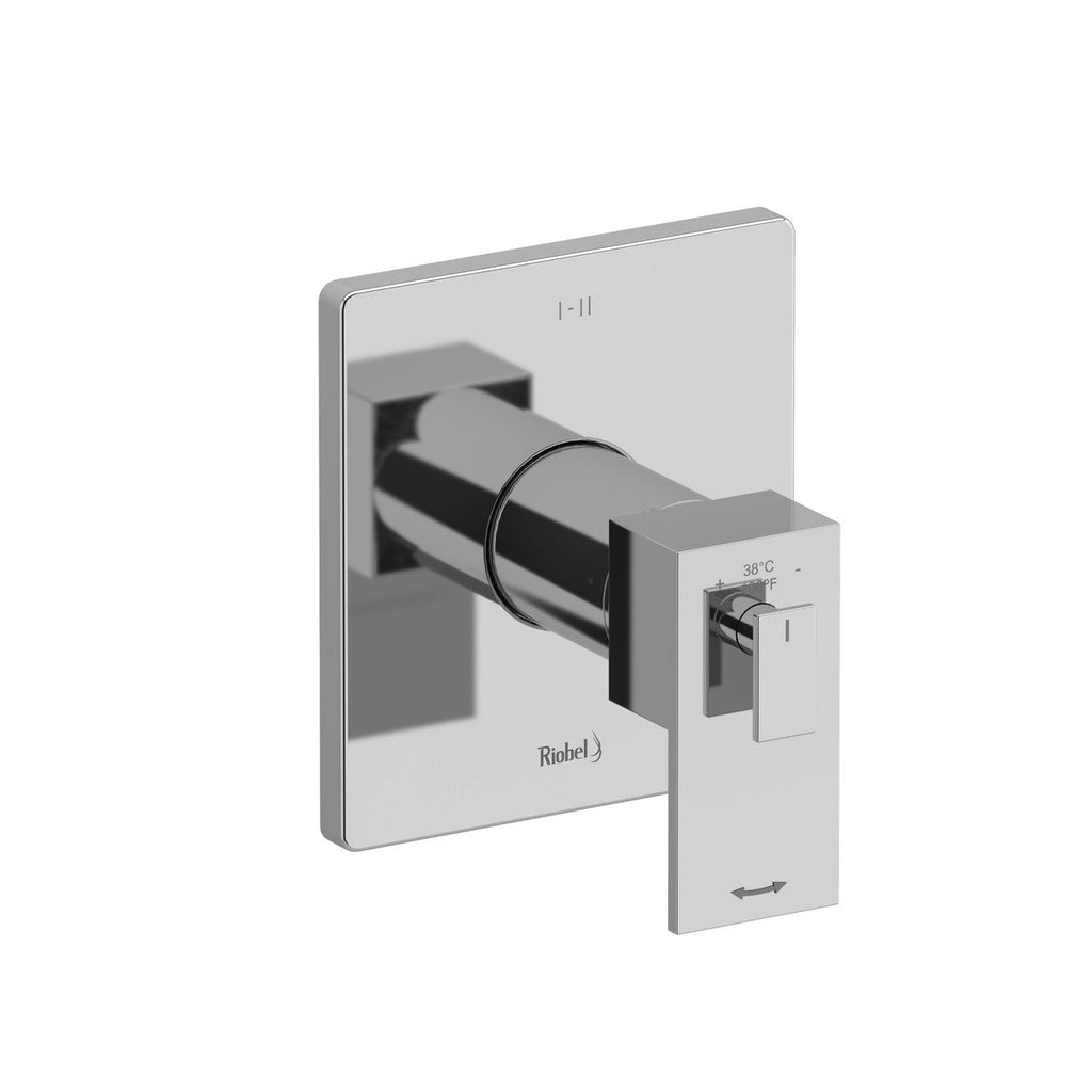 Riobel 30 Square Shower Kit: 2-Way System with Hand Shower and Shower Head