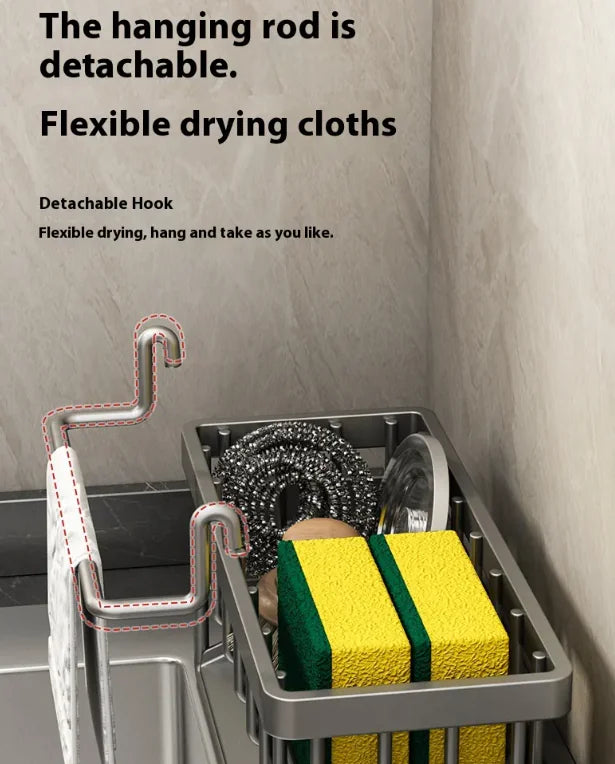 Kitchen Sink Caddy Draining Rack