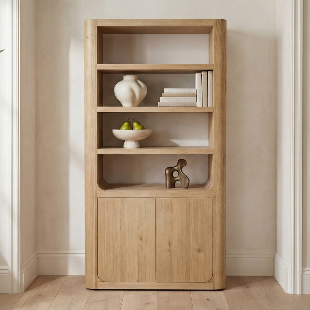 Moe's Home Blake Tall Cabinet Rustic Oak