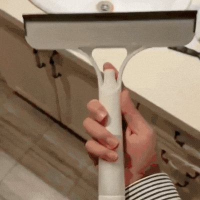 3-in-1 Glass Cleaner Tool – Window Scraper with Built-In Spray Bottle
