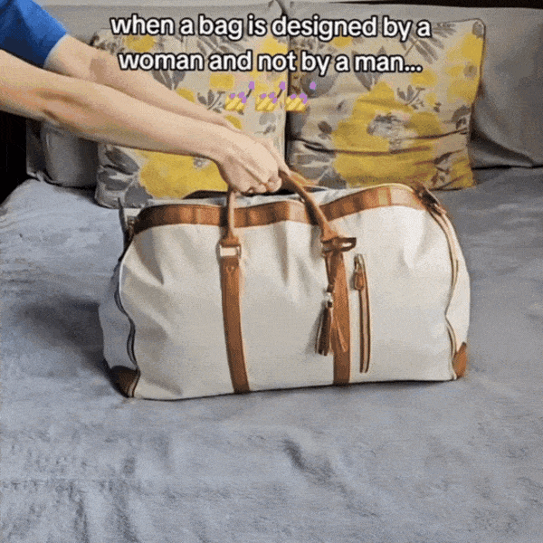 👜 Large Travel Duffle Bag – Waterproof Folding Suit & Clothes Tote