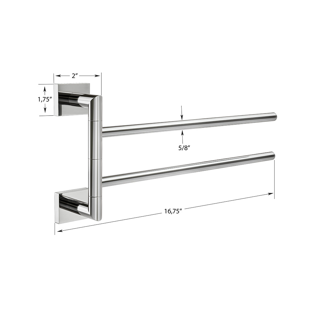 ICO Bath Crater Swivelling Towel Bar
