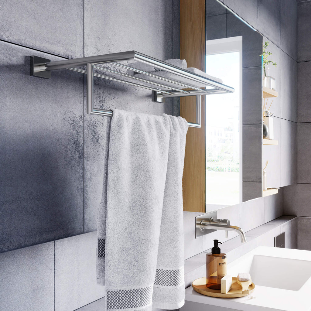 ICO Bath Crater Towel Shelf With Bar