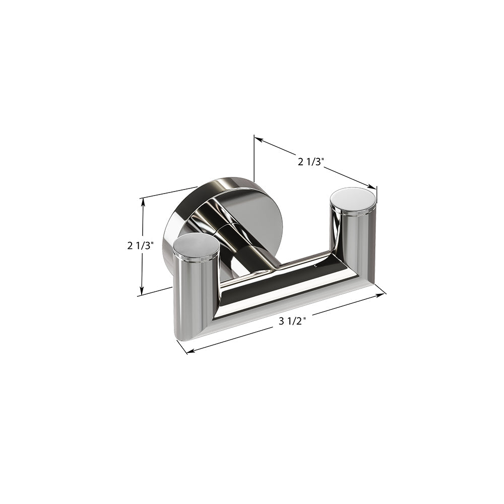 ICO Bath Summit Double Towel Hook
