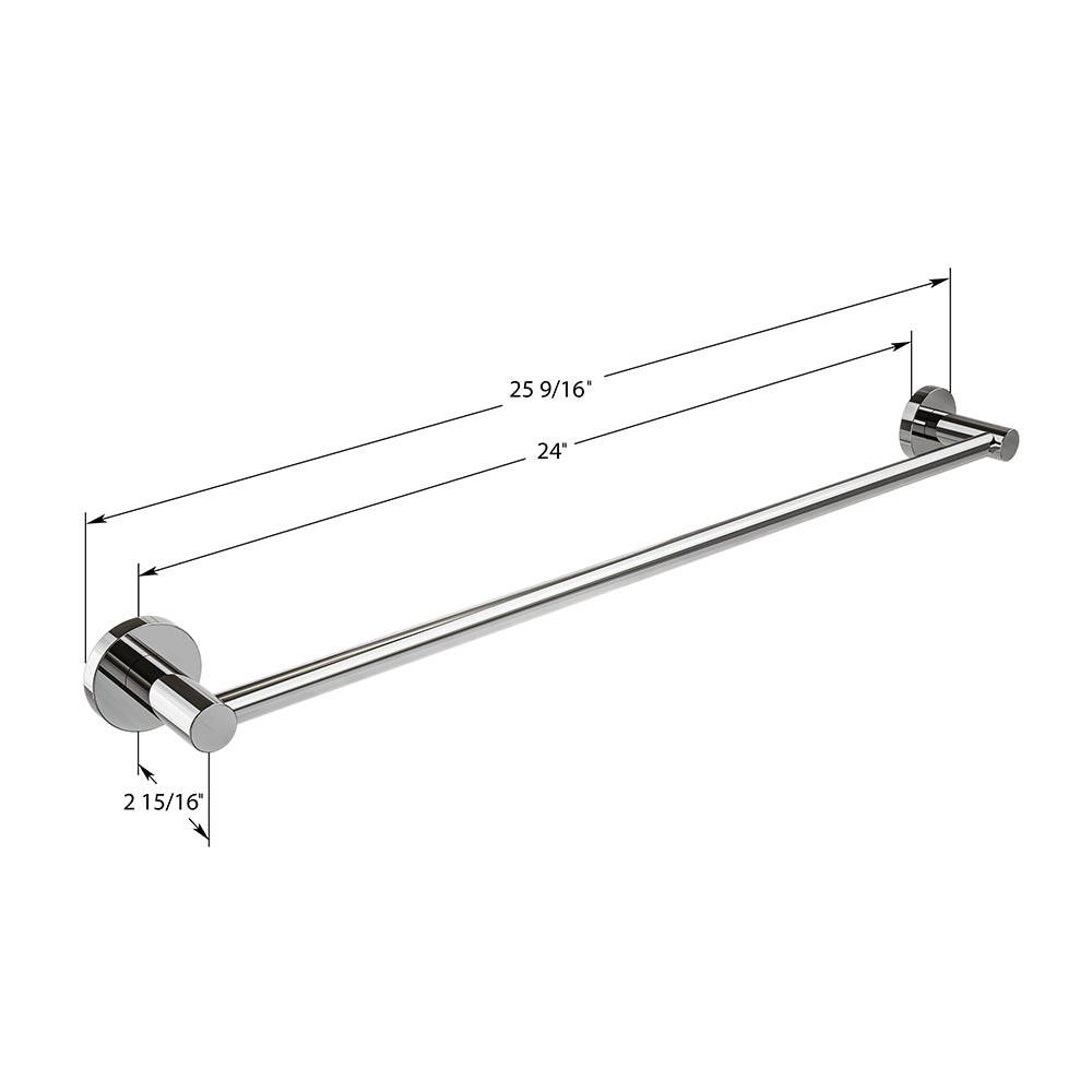 ICO Bath Lava 24" Towel Bar