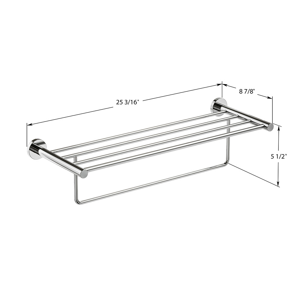 ICO Bath Lava Towel Shelf With Bar