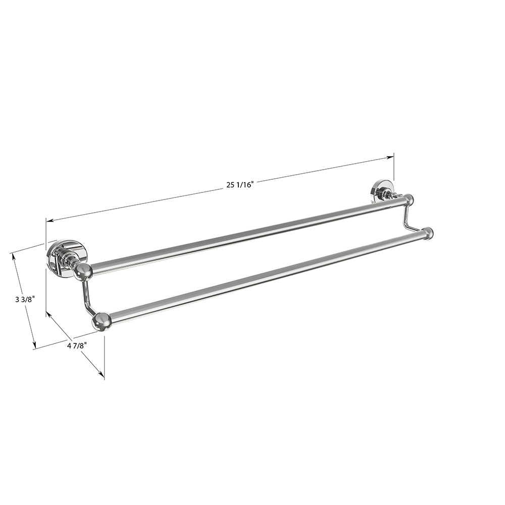 ICO Bath Ember 24" Double Towel Bar