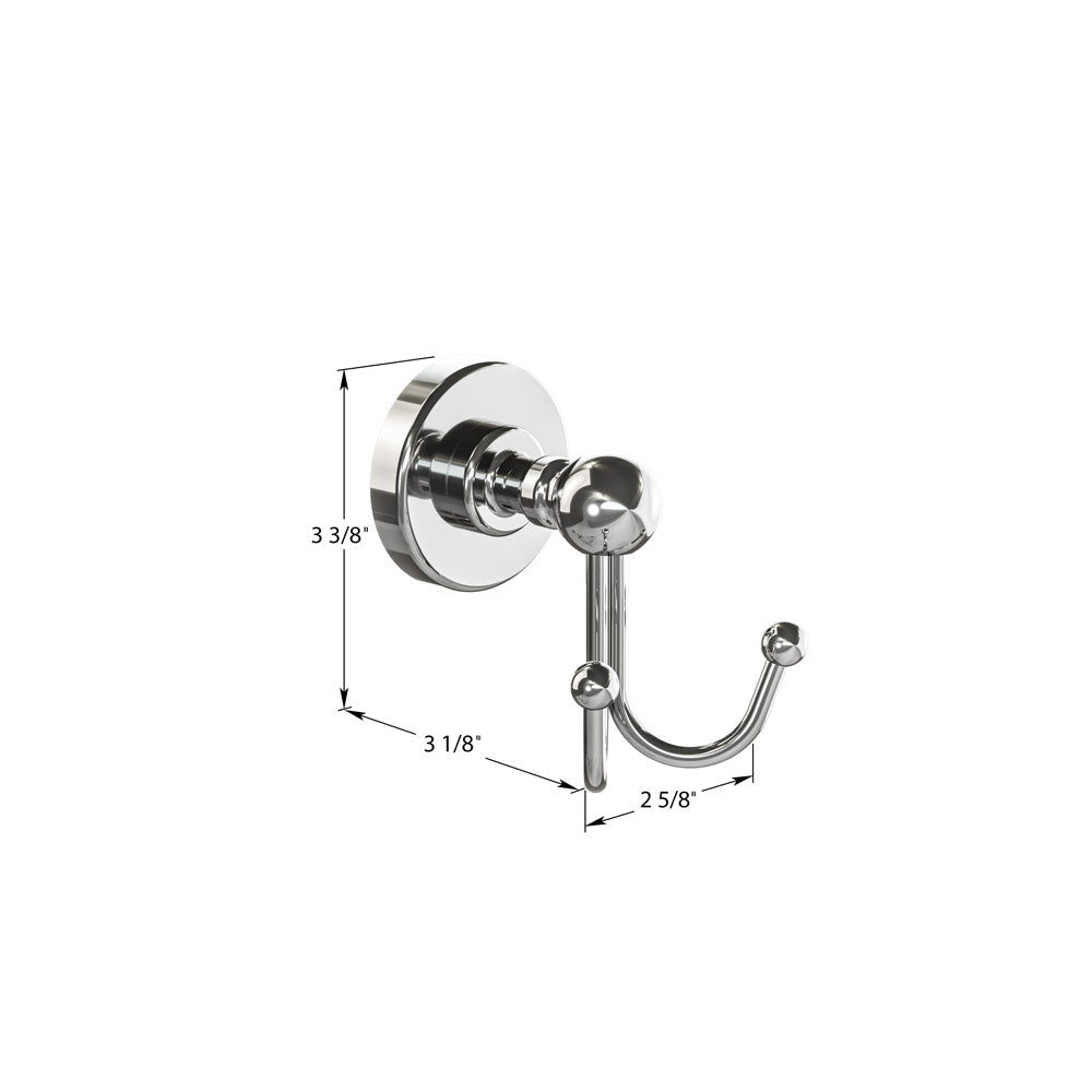 ICO Bath Ember Double Towel Hook