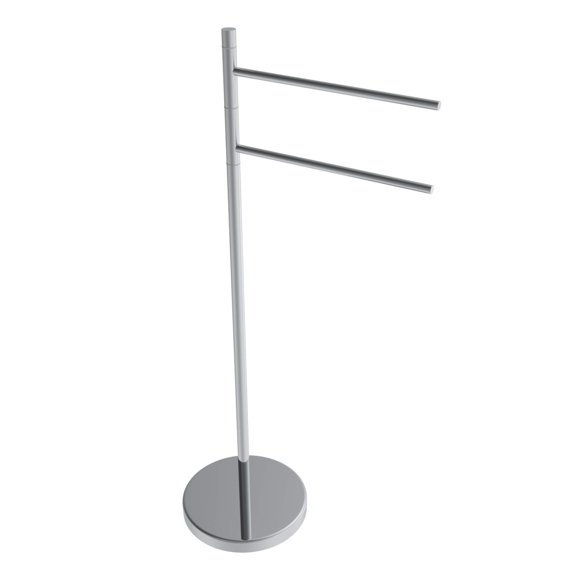 ICO Bath Round Freestanding Swivelling Double Towel Bar