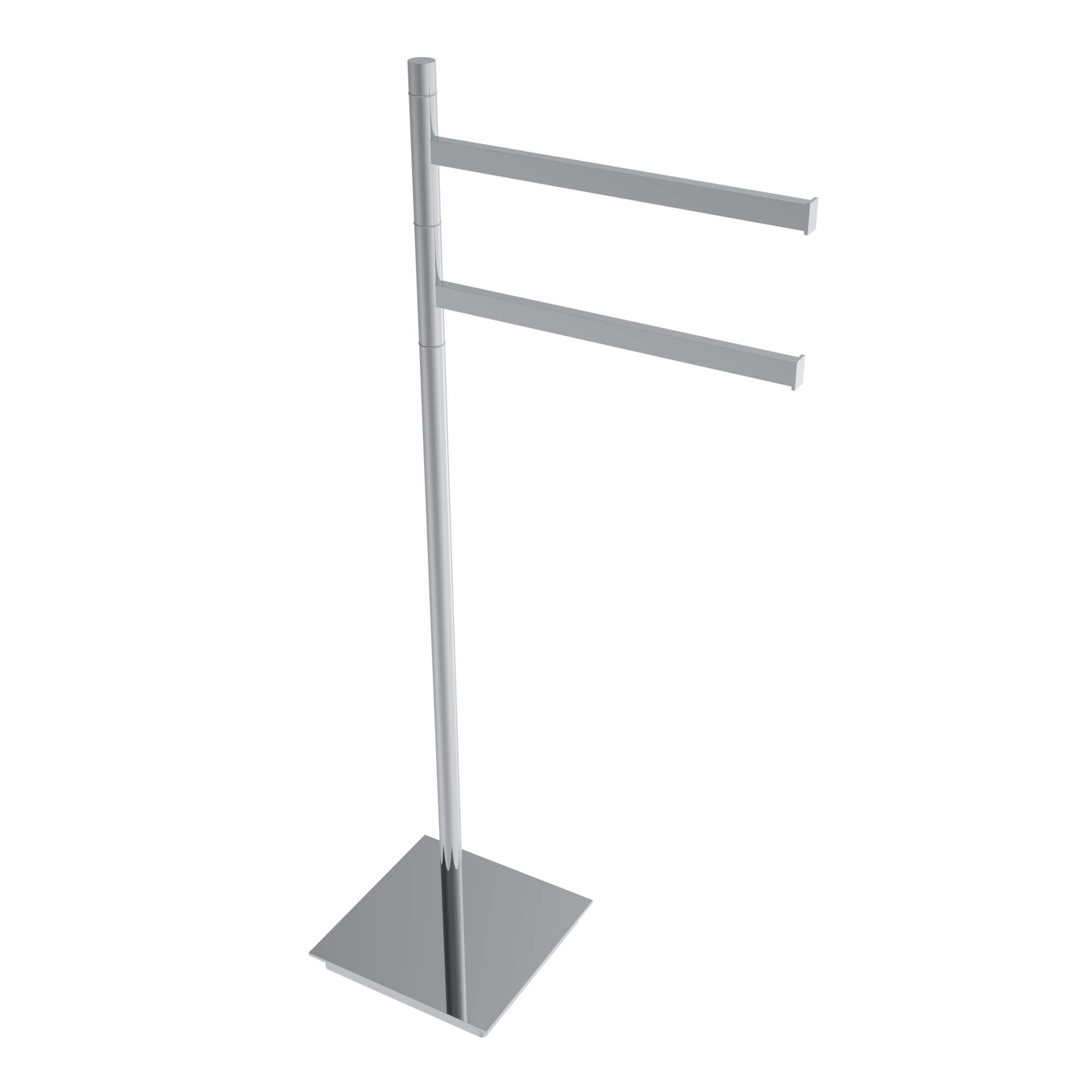 ICO Bath Square Freestanding Swivelling Double Towel Bar