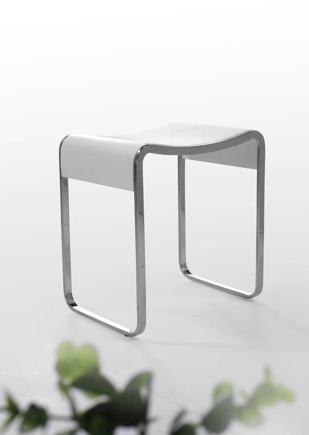 ICO Bath Shower Stool With Chrome Legs