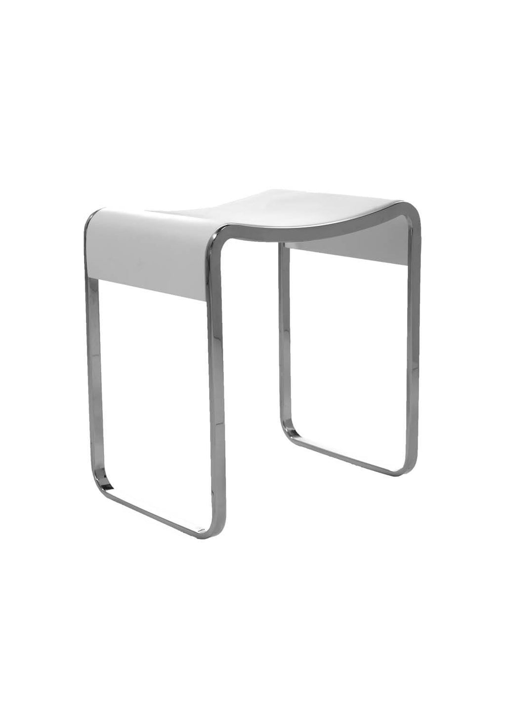 ICO Bath Shower Stool With Chrome Legs