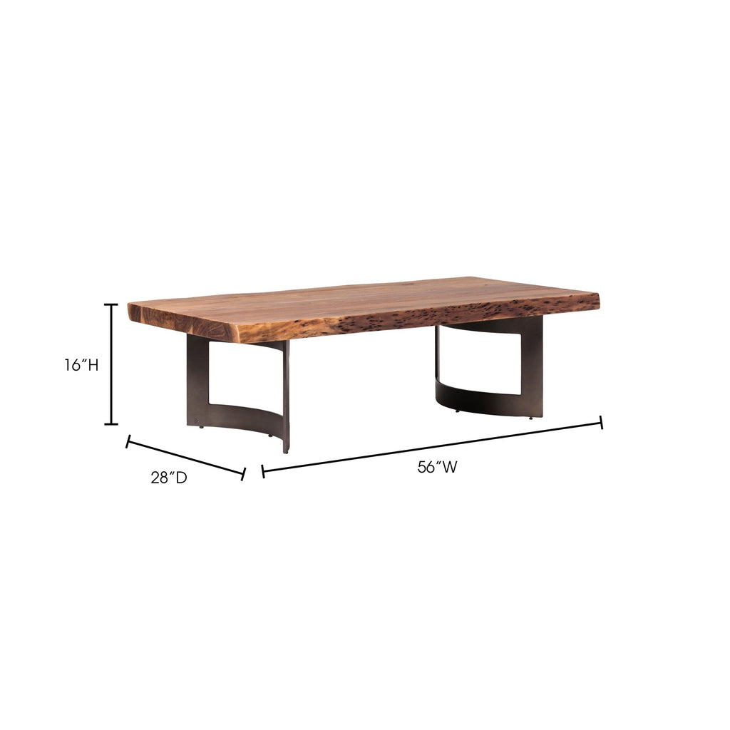 Moe's Home Bent Coffee Table Brown