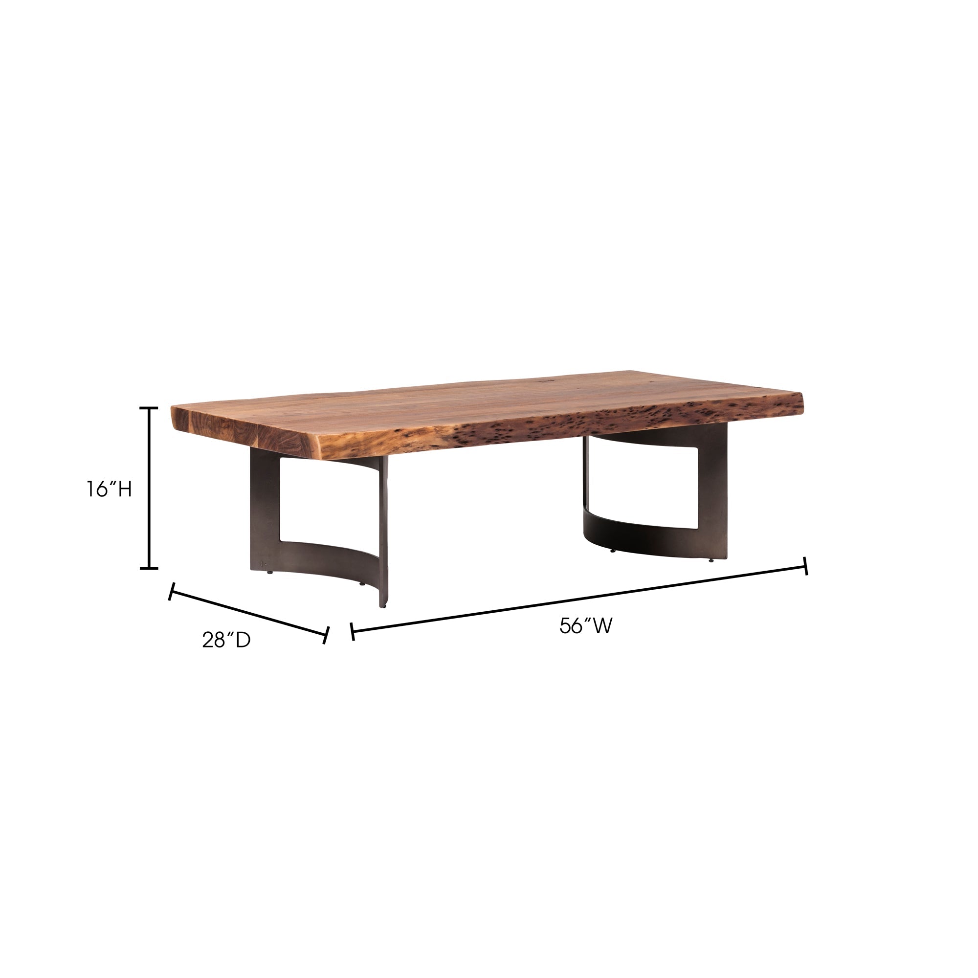 Moe's Home Bent Coffee Table Brown