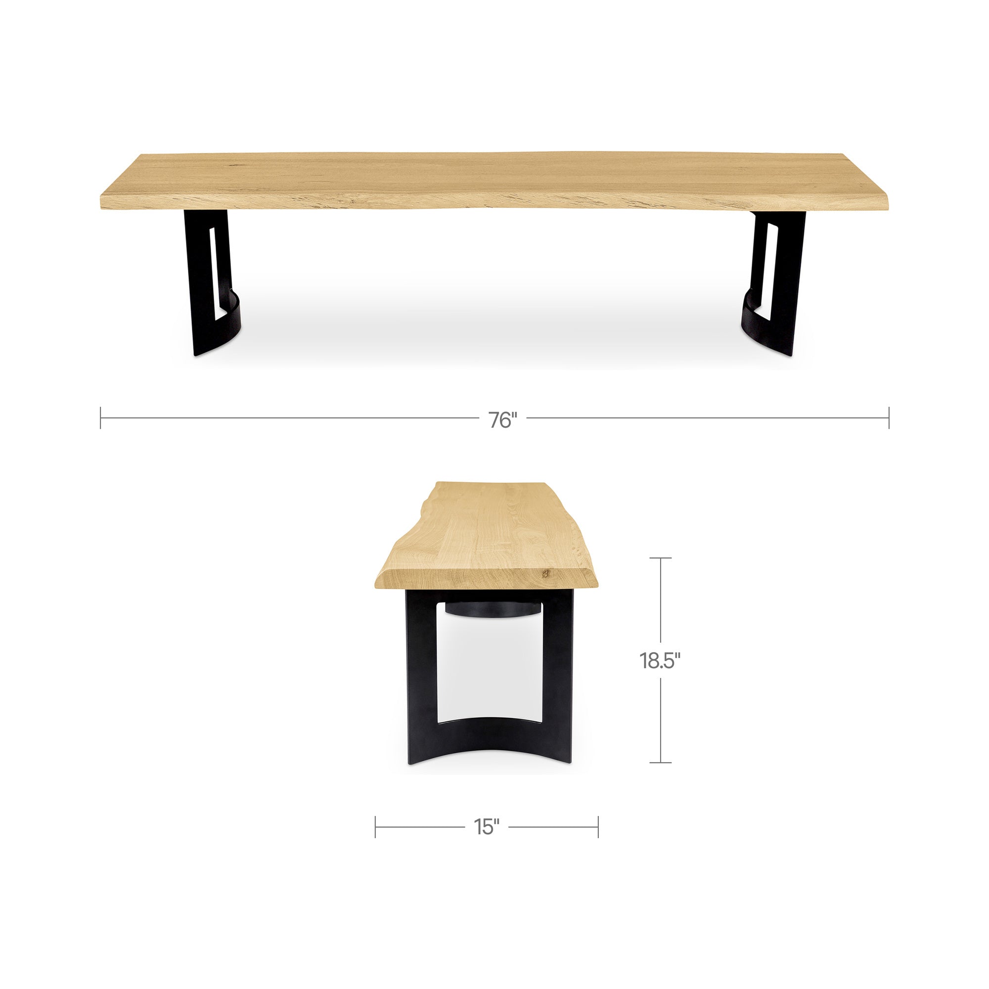 Moe's Home Bent Bench