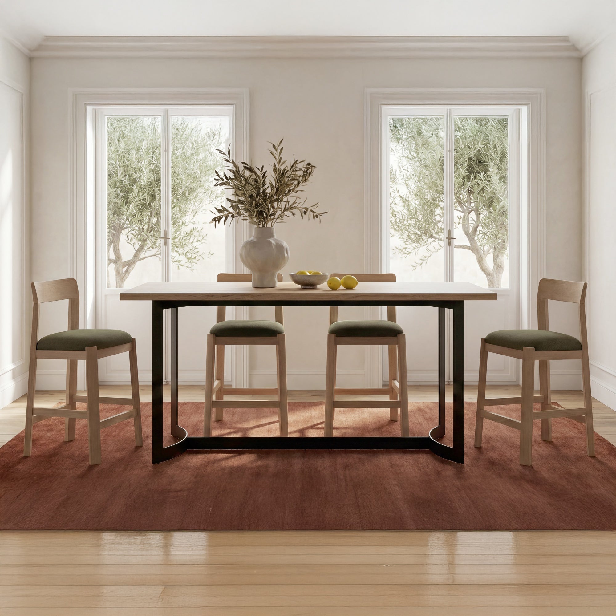 Moe's Home Bent Counter Table Oak