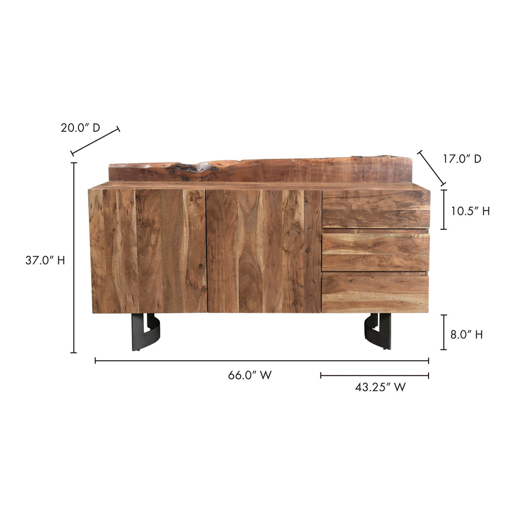 Moe's Home Bent Sideboard Brown