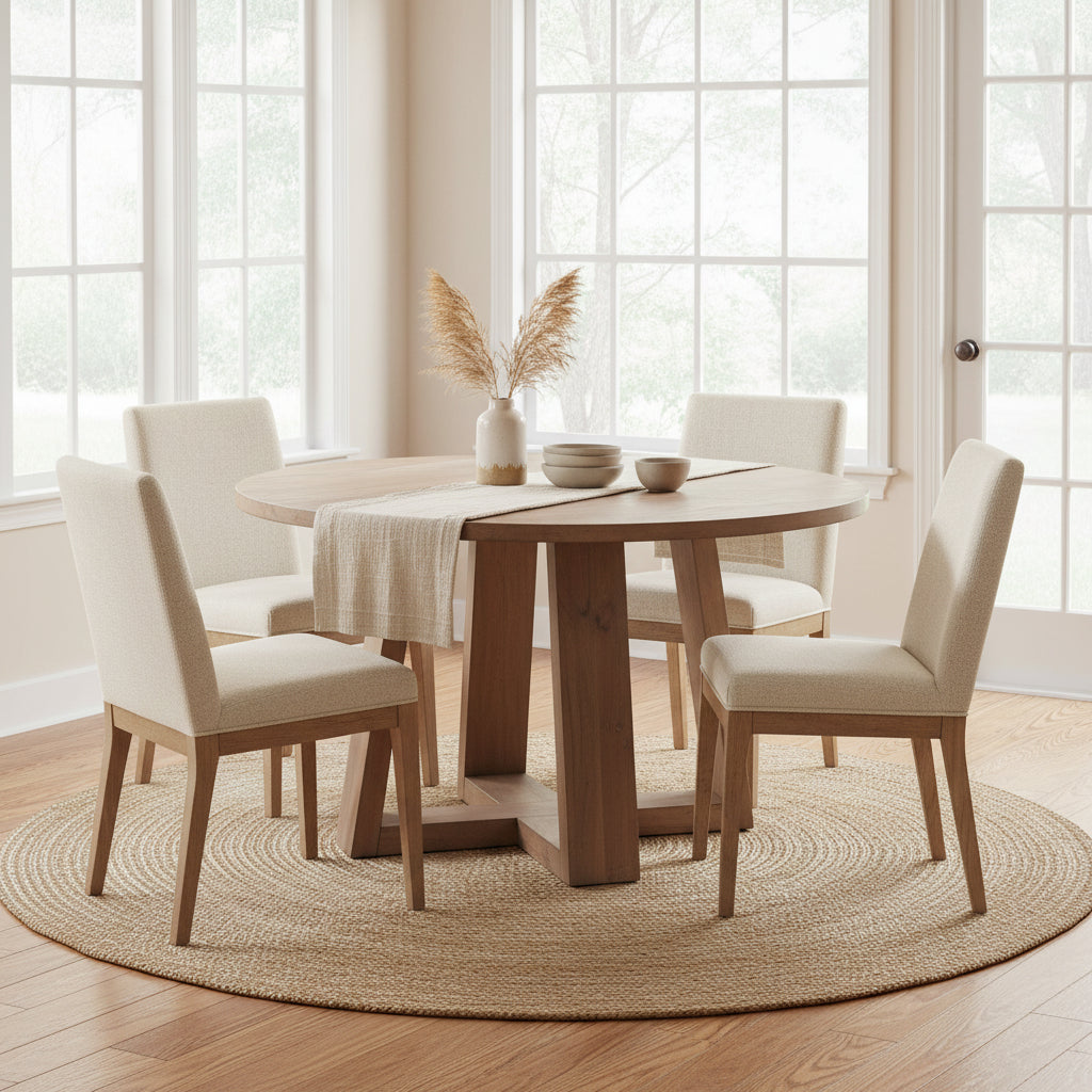 Moe's Home Tanya Dining Table Light Grey