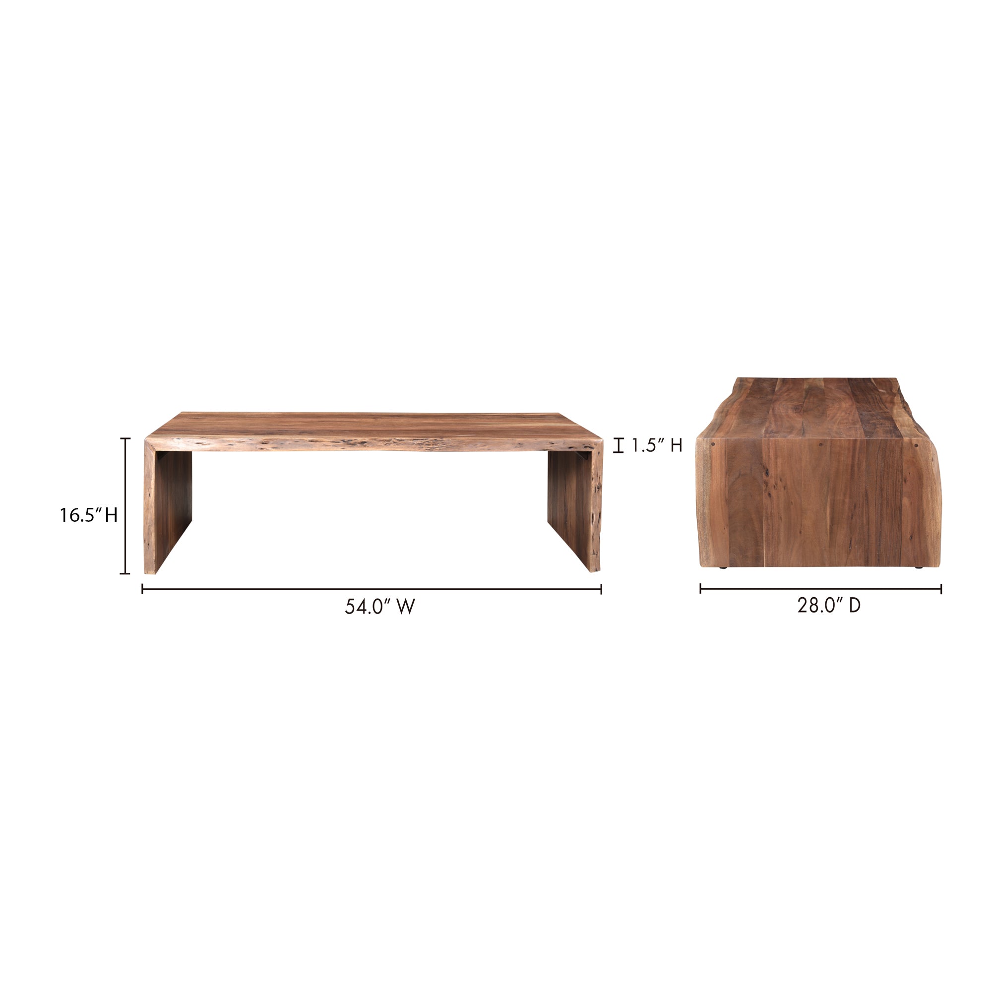 Moe's Home Tyrell Coffee Table Natural Brown