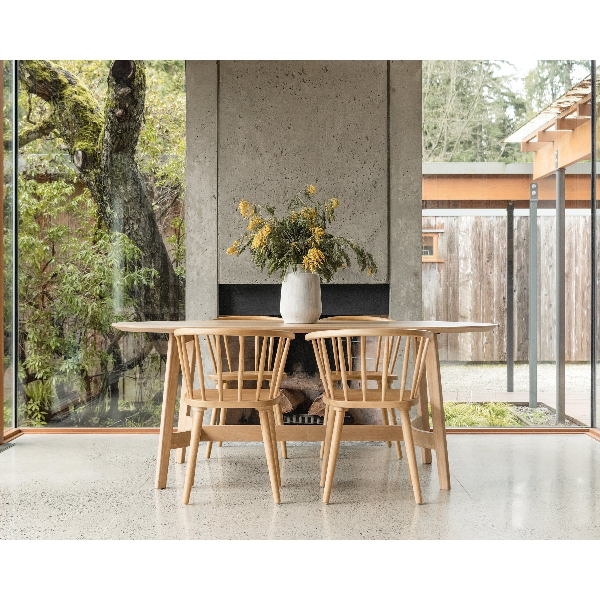 Moe's Home Trie Small Dining Table Natural